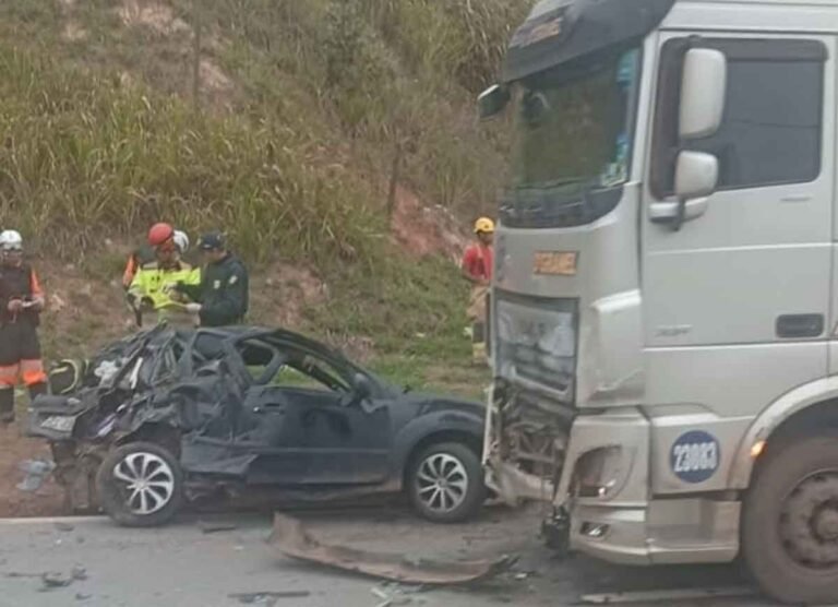 BR-381; Grave acidente deixa duas pessoas mortas em São Gonçalo do Rio Abaixo neste feriado