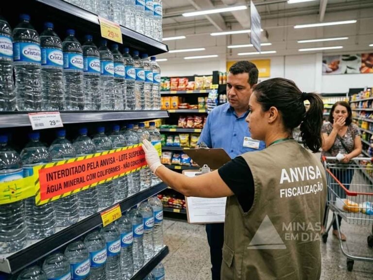 Anvisa interdita água mineral após detectar coliformes; produto não deve ser consumido
